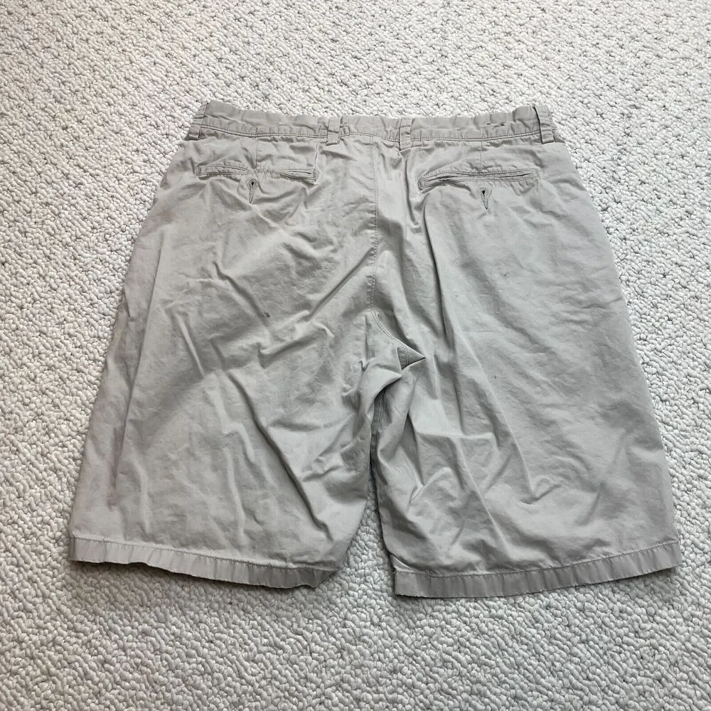 J.Crew Club Shorts Mens 33 Cotton Beige Chino Straight Solid 11
